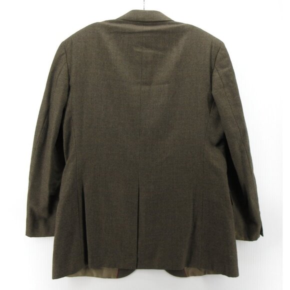 VINTAGE Evan Picone Sport Coat 42 Herringbone Blazer Wool Jacket * - Picture 9 of 16